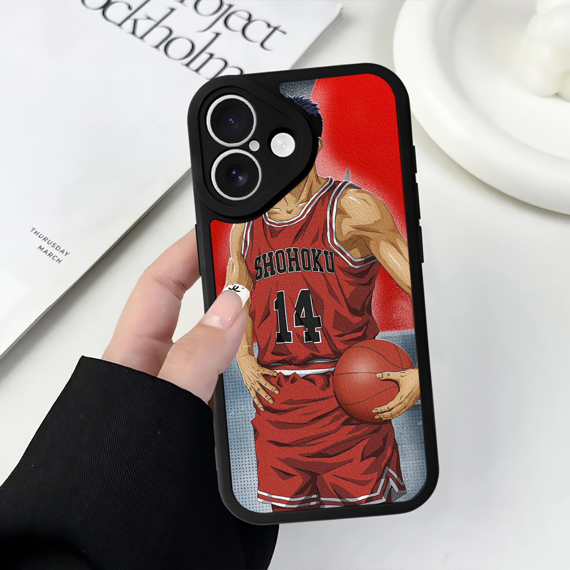 （画像用） SLAM DUNK／スラムダンク 【iPhone 16シリーズ対応】シリコンスマホケース（レザー調） 材質：シリコン